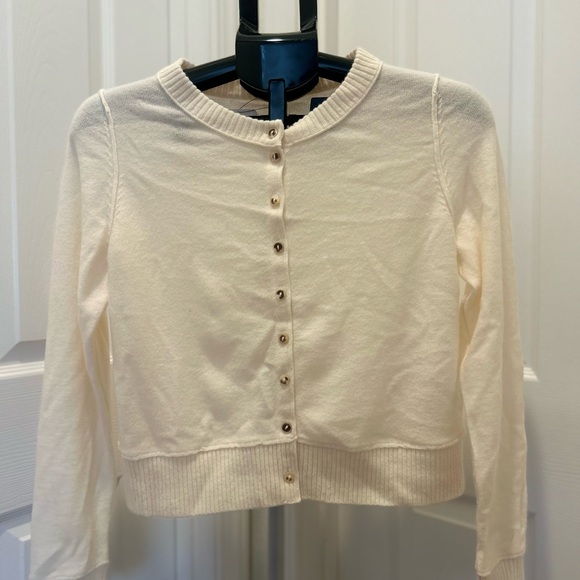 Free People Sweaters - Free People Cream Button-Up Cropped Cardigan